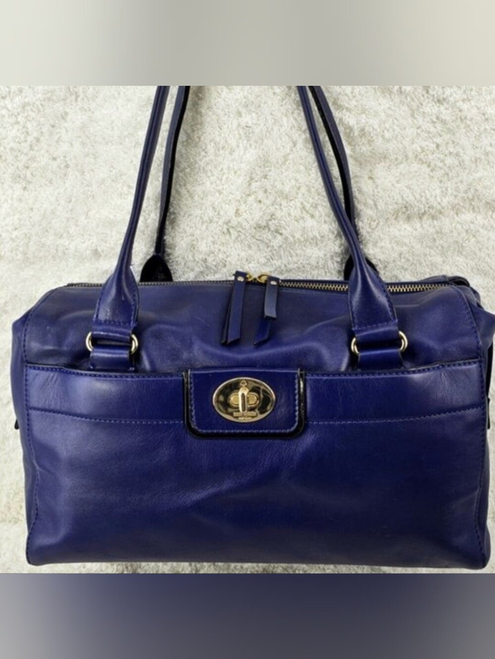 Kate Spade Hampton Road Colette Cobalt Blue Smooth Learher - Picture 3 of 9